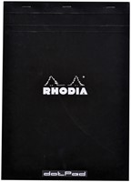 Schrijfblok Rhodia A4 dots 80 vel 90gr zwart