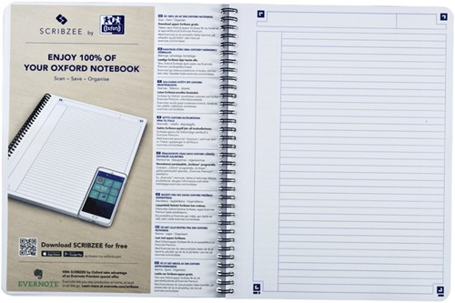 Spiraalblok Oxford Touch A5 lijn 140 pagina's 80gr rood-3
