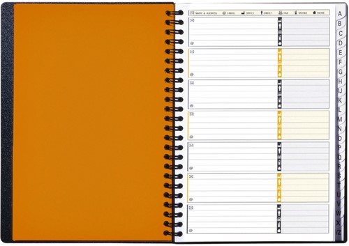 Adresboek Oxford International A5 72vel met alfabet-2
