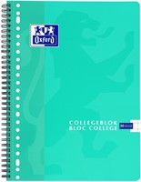 Collegeblok Oxford School A4 ruit 10x10mm 23-gaats 160 pagina's 80gr assorti-2