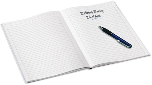 Notitieboek Leitz WOW A4 160blz 90gr lijn wit-3