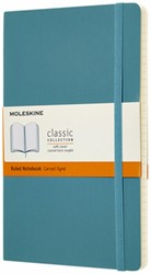 Moleskine Notitieboek large 130x210mm lijn soft cover reef blue