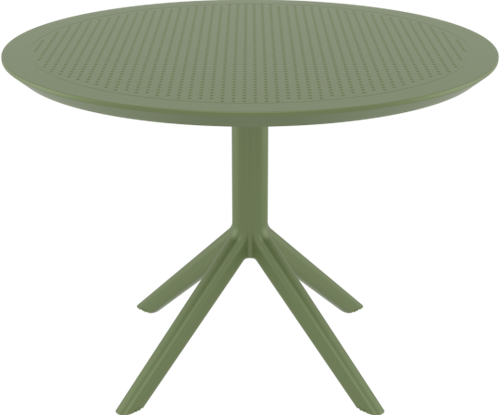 Sky table Ø105 olive green