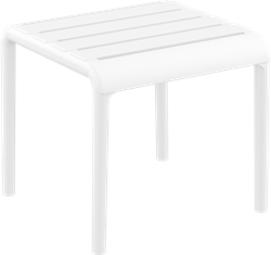 Paris side table white