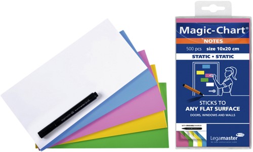 Magic-chart notes Legamaster 10x20cm assorti