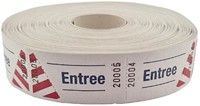 Entreebewijs Combicraft nummering 1-1000 wit 1000 stuks