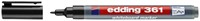 Whiteboardmarker edding 361 rond 1mm zwart-2