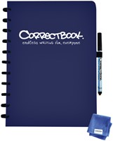 Notitieboek Correctbook A4 lijn 40blz midnight blue