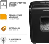 Papiervernietiger Fellowes Powershred 6M snippers 4x12mm-2