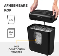 Papiervernietiger Fellowes Powershred 6M snippers 4x12mm-1