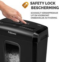Papiervernietiger Fellowes Powershred 6M snippers 4x12mm-3