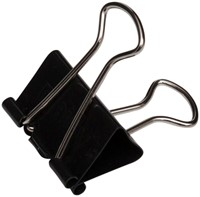 Papierklem MAUL 215 foldback 25mm capaciteit 9mm zwart 12 stuks-2