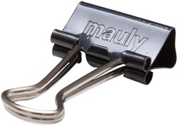 Papierklem MAUL 215 foldback 19mm capaciteit 7mm zwart 12 stuks