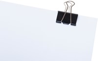 Papierklem MAUL foldback 215 19mm zwart 6 stuks-1