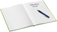 Notitieboek Leitz WOW A4 160blz 90gr lijn groen-1