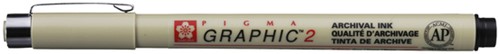 Fineliner Sakura Pigma Graphic 2 2.0mm zwart-2
