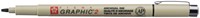 Fineliner Sakura Pigma Graphic 2 2.0mm zwart-1