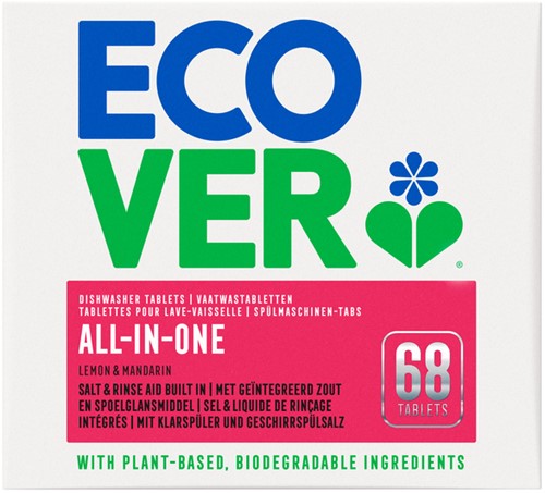 Vaatwastabletten Ecover All In One 68 stuks