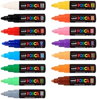 Verfstift  Posca PC7M breed wit-2