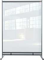 Vloerscheidingspaneel Nobo vrijstaand doorzichtig PVC 1480x2060mm