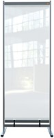 Vloerscheidingspaneel Nobo vrijstaand doorzichtig PVC 780x2060mm