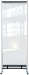 Vloerscheidingspaneel Nobo vrijstaand doorzichtig PVC 780x2060mm