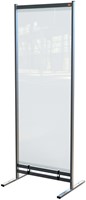 Vloerscheidingspaneel Nobo vrijstaand doorzichtig PVC 780x2060mm-2