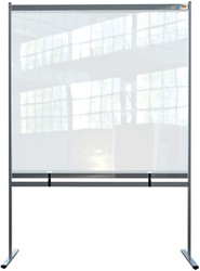 Scheidingswand Nobo vrijstaand doorzichtig PVC 1480x2060mm