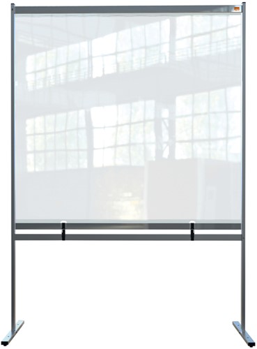 Scheidingswand Nobo vrijstaand doorzichtig PVC 1480x2060mm