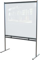 Scheidingswand Nobo vrijstaand doorzichtig PVC 1480x2060mm-2