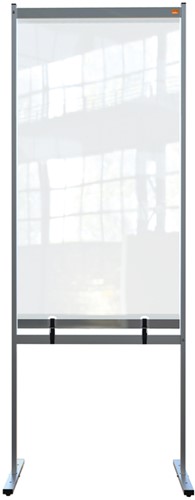 Scheidingswand Nobo vrijstaand doorzichtig PVC 780x2060mm