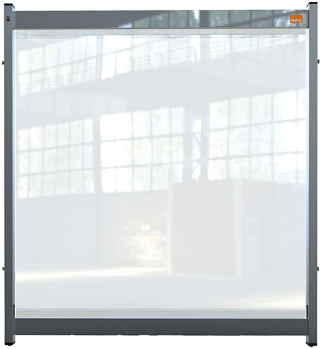 Bureauscherm Nobo Modulair doorzichtig PVC 750x820mm
