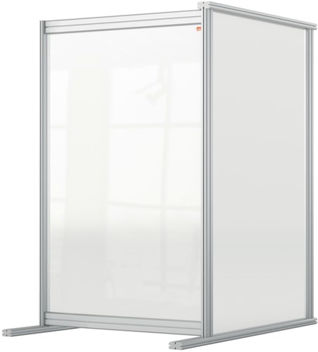Bureauscherm uitbreidingspaneel Nobo modulair transparant acryl 60x100cm-2