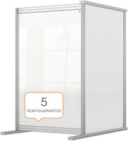 Bureauscherm uitbreidingspaneel Nobo modulair transparant acryl 60x100cm-2