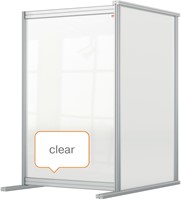 Bureauscherm uitbreidingspaneel Nobo modulair transparant acryl 60x100cm-8