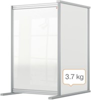 Bureauscherm uitbreidingspaneel Nobo modulair transparant acryl 60x100cm-5