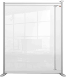 Bureauscherm uitbreidingspaneel Nobo modulair transparant acryl 80x100cm