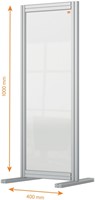 Bureauscherm Nobo Modulair transparant acryl 40x100cm-2