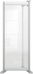 Bureauscherm uitbreidingspaneel Nobo Modulair transparant acryl 40x100cm