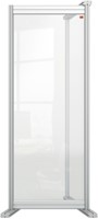 Bureauscherm uitbreidingspaneel Nobo Modulair transparant acryl 40x100cm