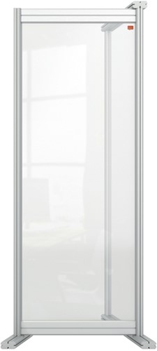 Bureauscherm uitbreidingspaneel Nobo Modulair transparant acryl 40x100cm