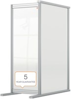 Bureauscherm uitbreidingspaneel Nobo Modulair transparant acryl 40x100cm-1