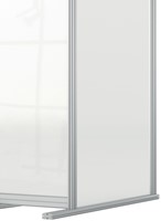 Bureauscherm uitbreidingspaneel Nobo Modulair transparant acryl 40x100cm-3