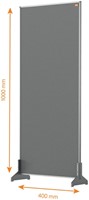 Bureauscherm Nobo Impression Pro vilt 40x100cm-3