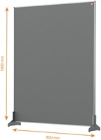 Bureauscherm Nobo Impression Pro vilt 80x100cm-3
