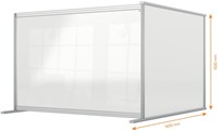 Bureauscherm uitbreidingspaneel Nobo modulair transparant acryl 100x140cm-2