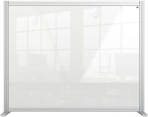 Bureauscherm uitbreidingspaneel Nobo modulair transparant acryl 100x140cm-2