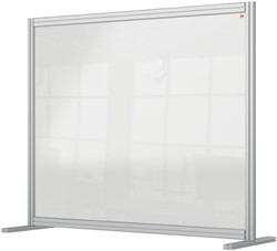 Bureauscherm Nobo modulair transparant acryl 100x120cm