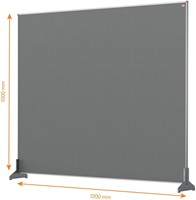 Bureauscherm Nobo Impression Pro vilt 100x120cm-2