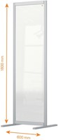Scheidingswand Nobo Modulaire transparant acryl 60x180cm-3